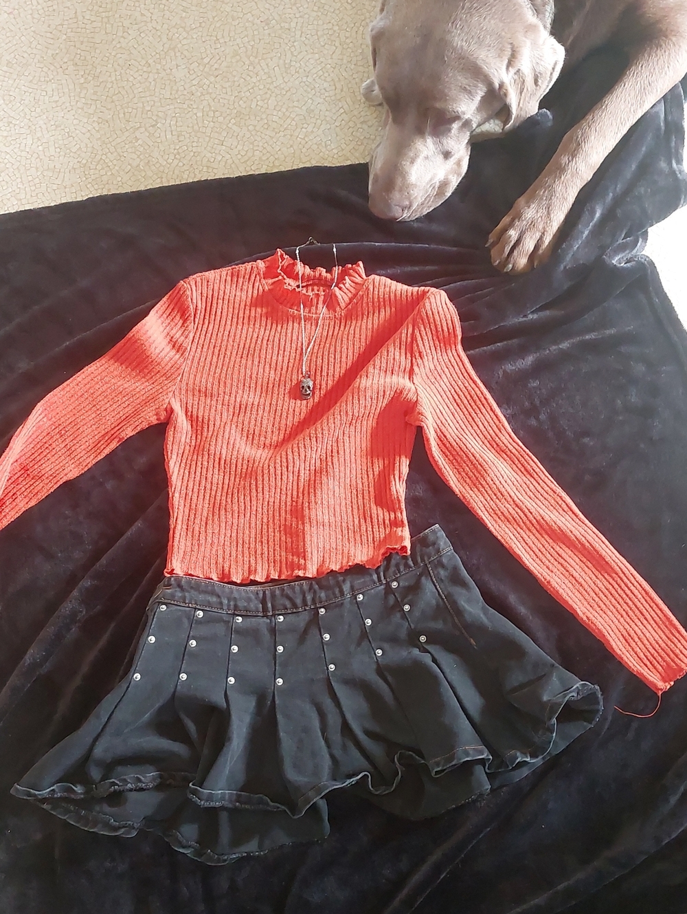 Skirt And Crop Top Set